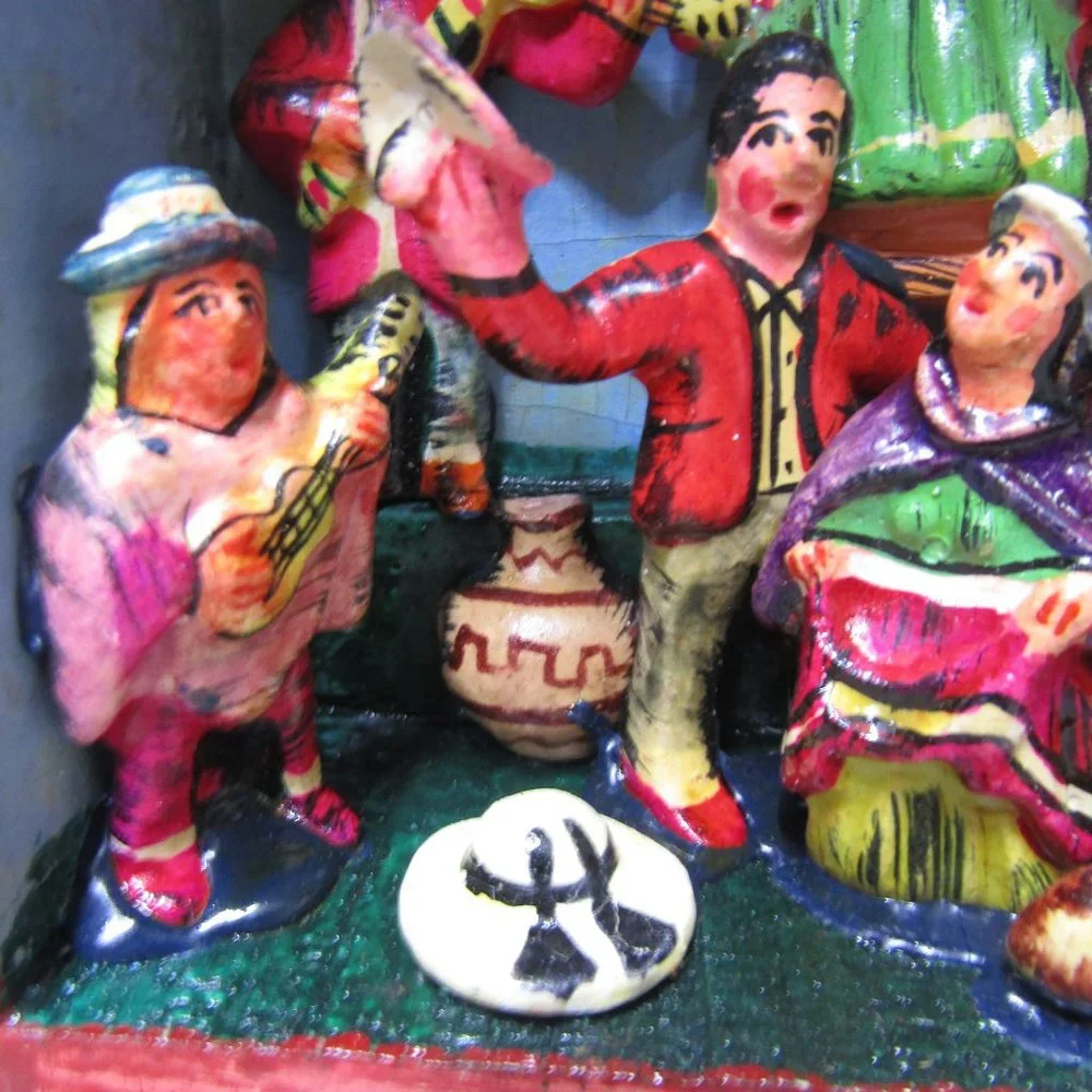 Vintage Angel Castro Retablo Folk Art - Picture 5 of 14